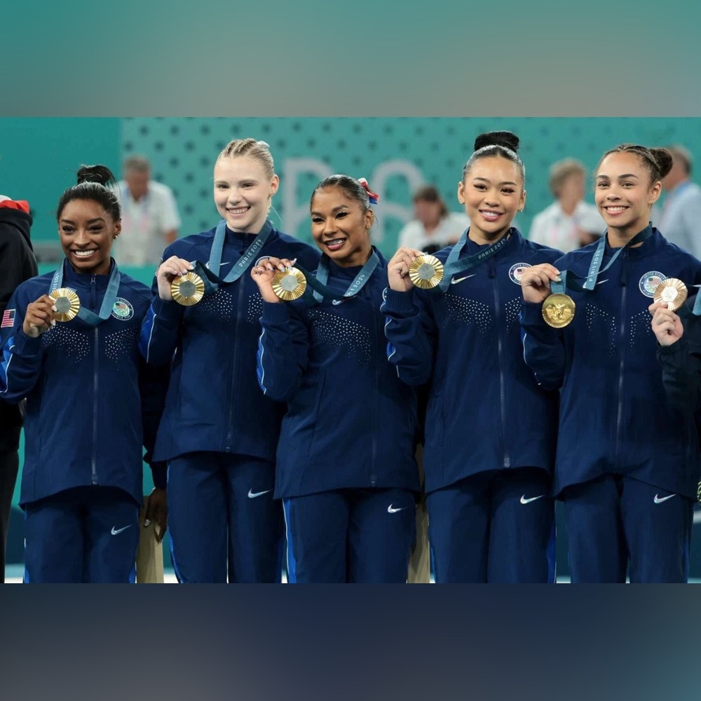 Nike USA Olympic Team Paris 2024 Podium Zip Up Jacket Blue Women’s sz Small - Picture 4 of 5